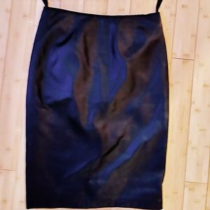 Vintage Lamb Skin Leather Pencil Skirt